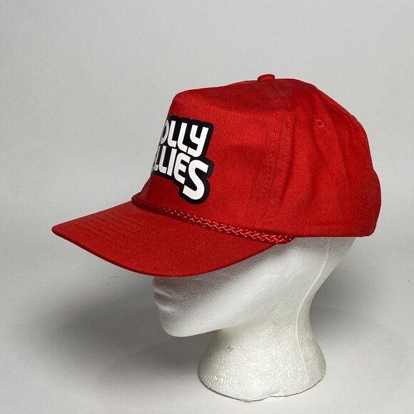 Vintage Jolly Jellies Snapback Trucker Hat Red Rope Detail Promotional Cap - Picture 3 of 7